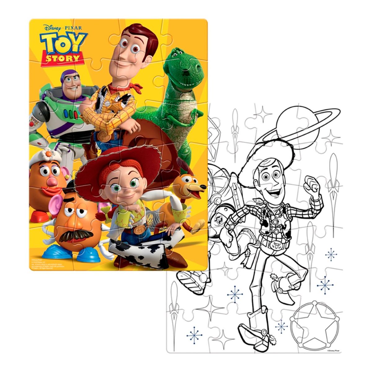 DISNEY - Rompecabezas Doble Vista 24 Piezas Toy Story Disney