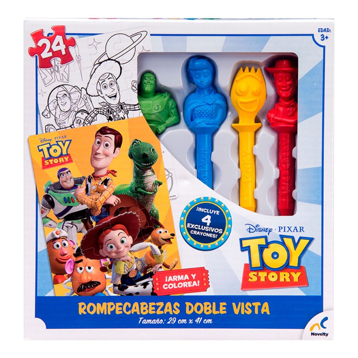 DISNEY - Rompecabezas Doble Vista 24 Piezas Toy Story Disney