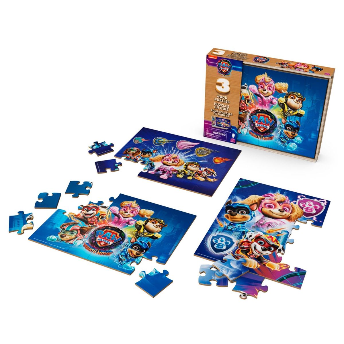 PAW PATROL - Rompecabezas Paw Patrol Pack x3