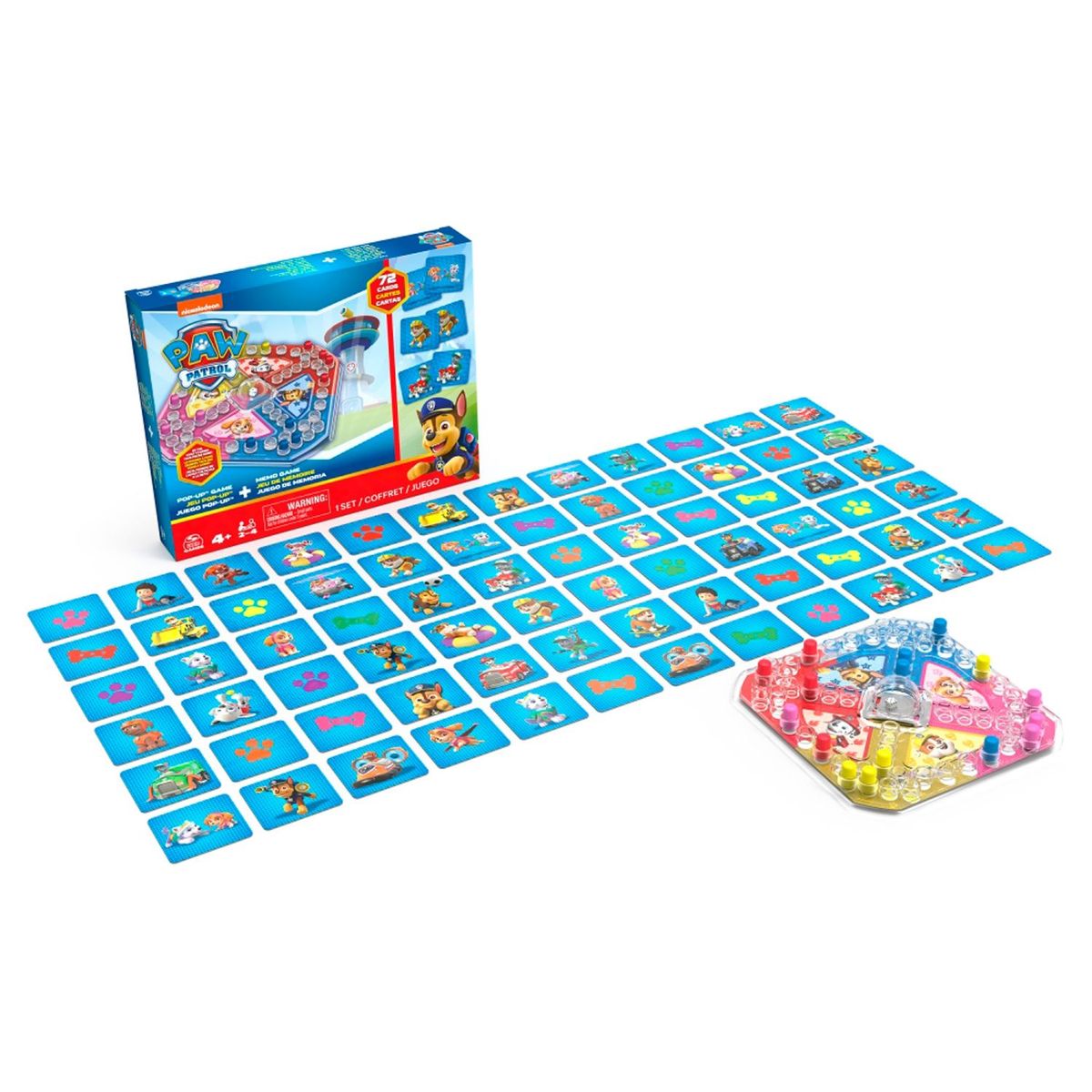 PAW PATROL - Juego de Mesa Paw Patrol Pop Up Memoria 