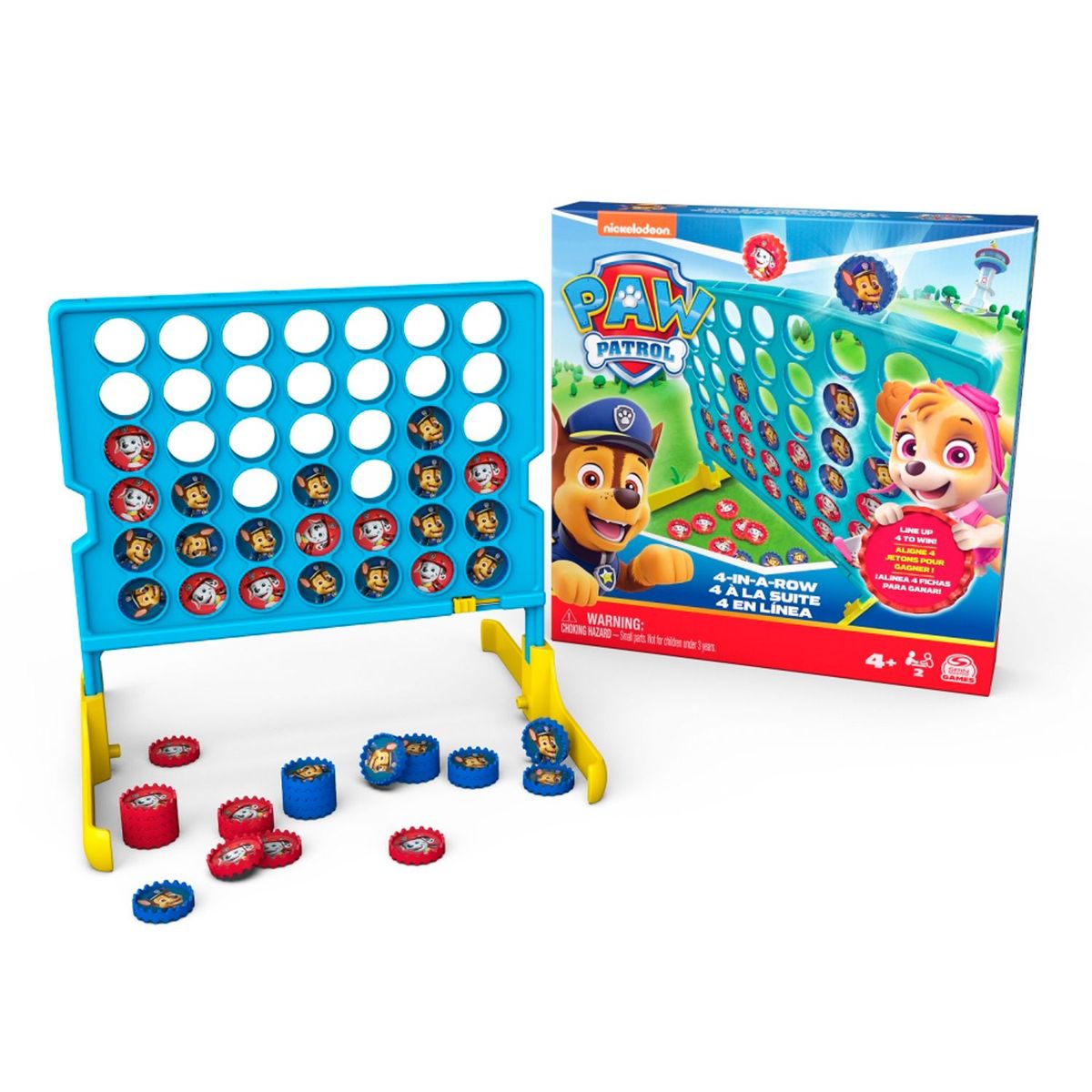 PAW PATROL - Juego De Mesa 4 En Linea Paw Patrol