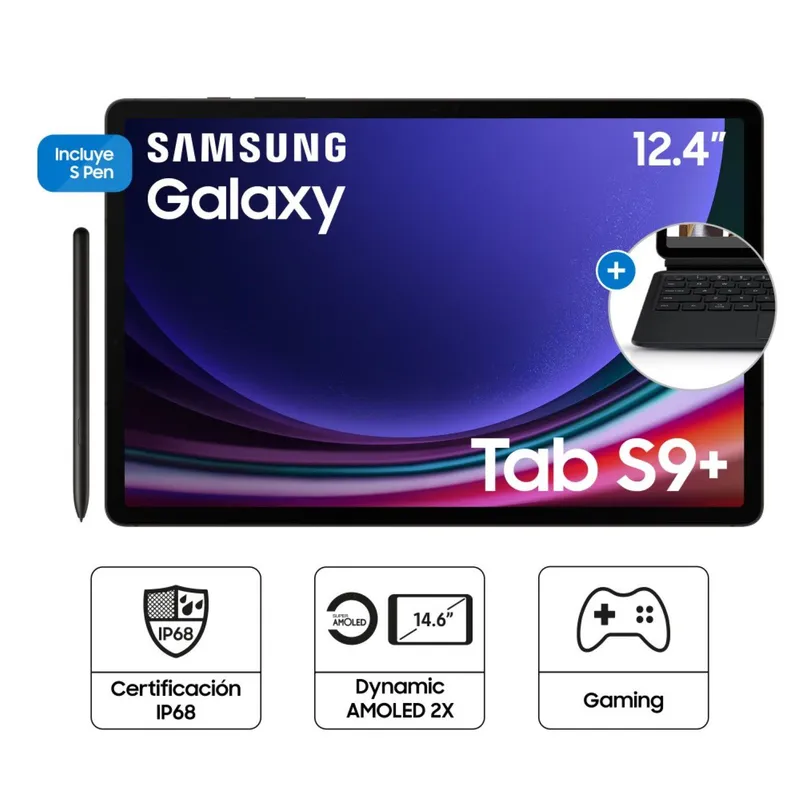 SAMSUNG - Galaxy Tab S9 Plus 12+512gb 12.4" Graphite