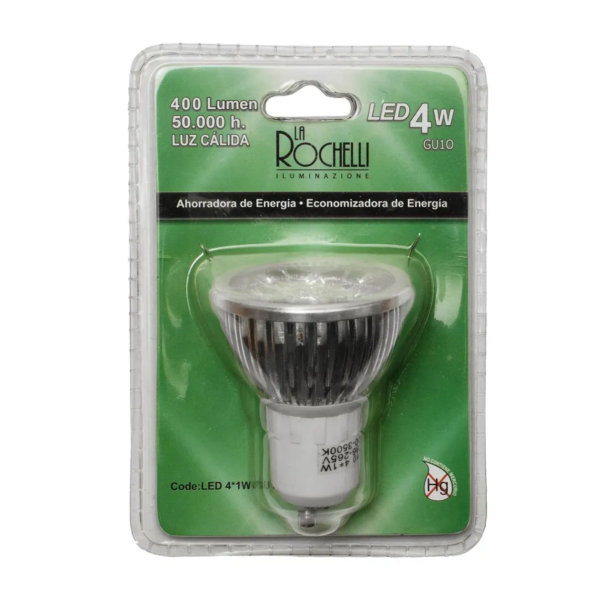 LA ROCHELLI - Foco Led Gu10 4*1w Luz Cálida