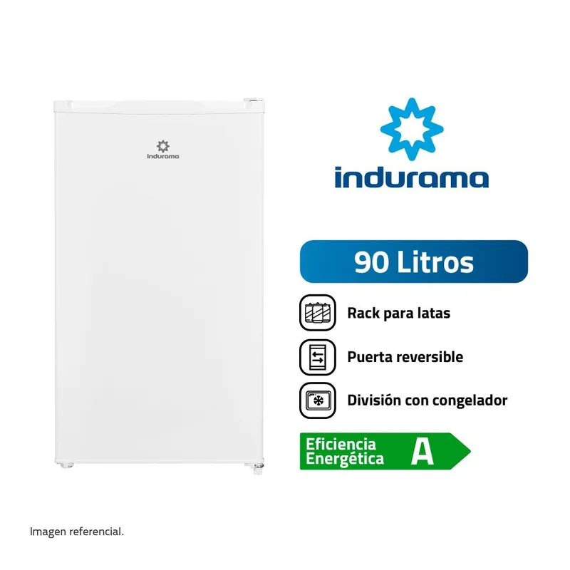 INDURAMA - Frigobar 90l Blanco Ri-101bl