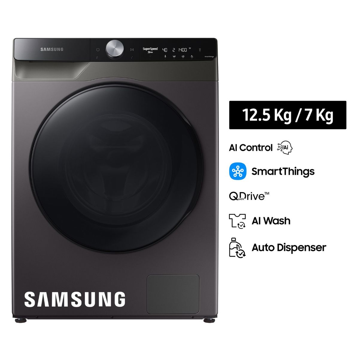 SAMSUNG - Lavaseca AI Control con AutoDispenser 12.5kg / 7kg