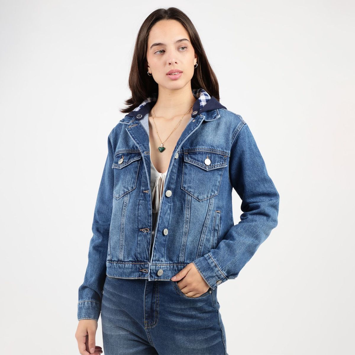 AMERICAN ABBEY - Casaca Jean Mujer American Abbey