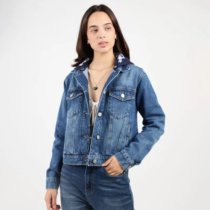 AMERICAN ABBEY - Casaca Jean Mujer American Abbey