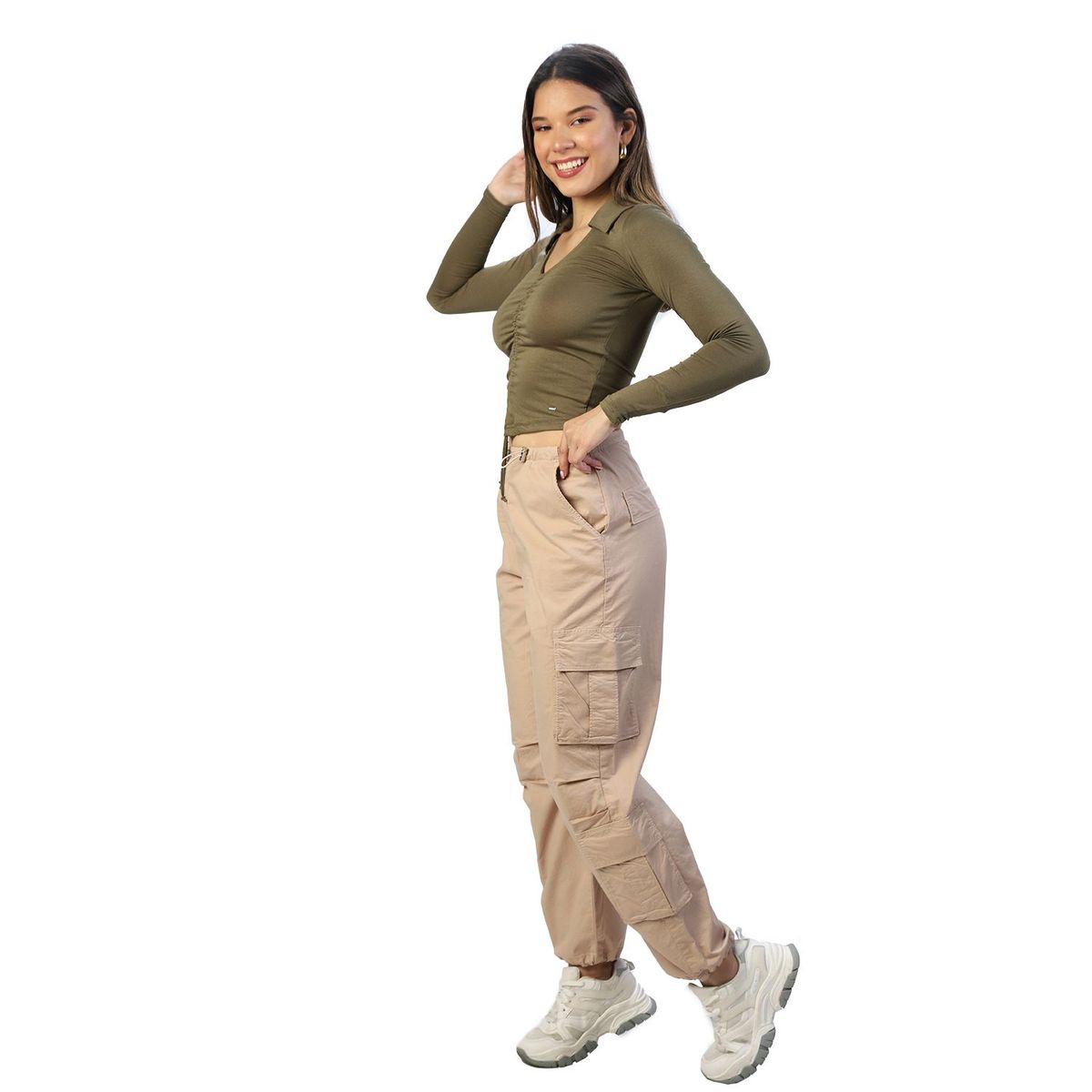 FORDAN JEANS - Pantalón Cargo Mujer Fordan Jeans