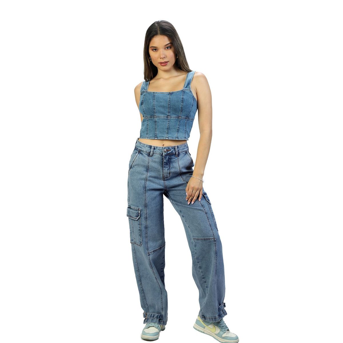 FORDAN JEANS - Pantalón Cargo Mujer Fordan Jeans