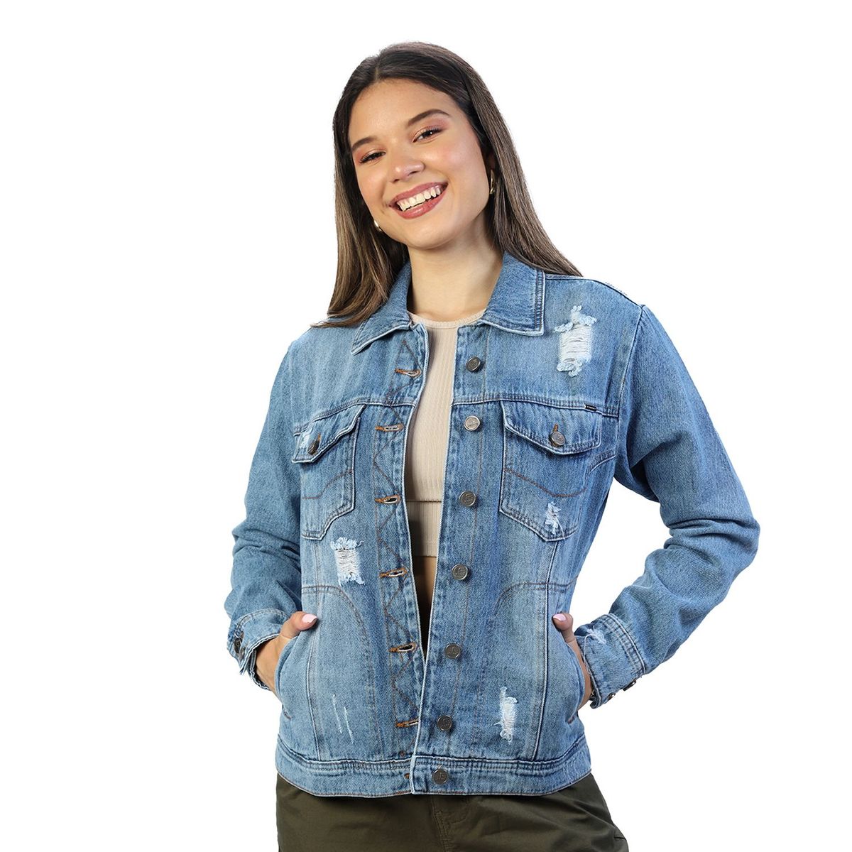 FORDAN JEANS - Casaca Jean Mujer Fordan Jeans