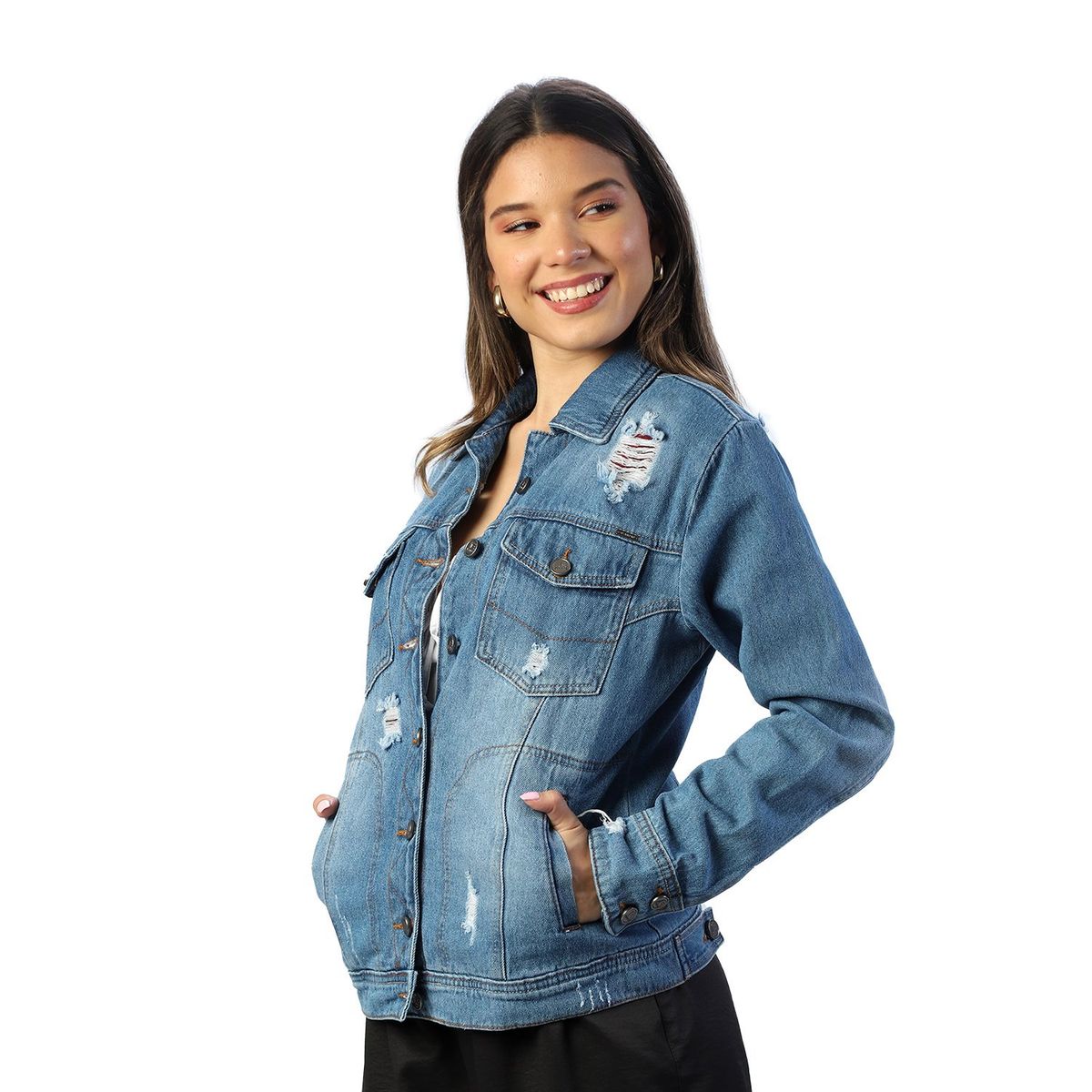 FORDAN JEANS - Casaca Jean Mujer Fordan Jeans Ford