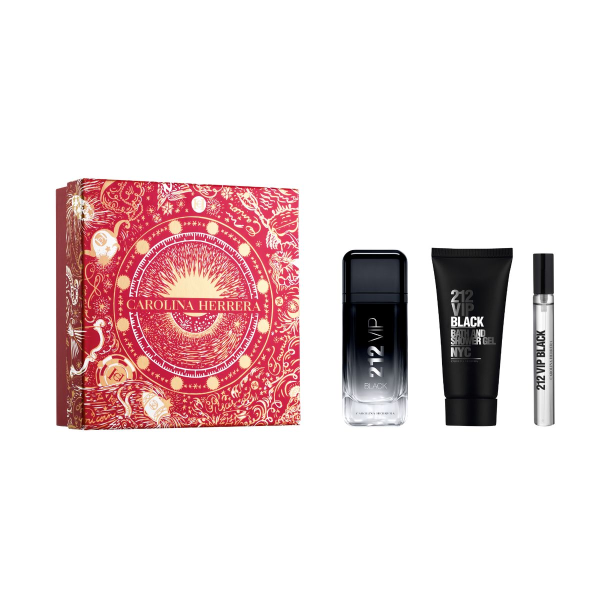 CAROLINA HERRERA - Carolina Herrera 212 Vip Black 100 Ml + Sg100 Ml + Mgsp