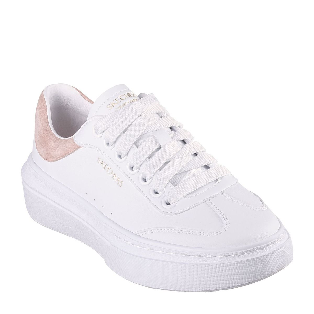 SKECHERS - Zapatillas Urbanas Mujer Skechers Court  Blanco