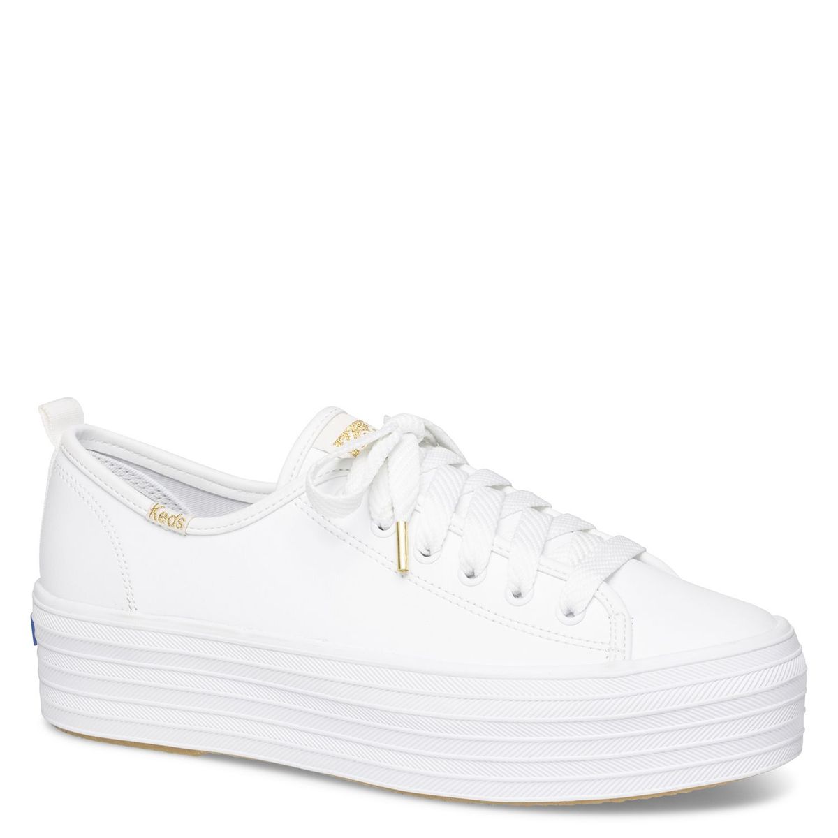 KEDS - Zapatillas Urbanas Mujer Zapatilla Keds Triple Up Leather White Keds