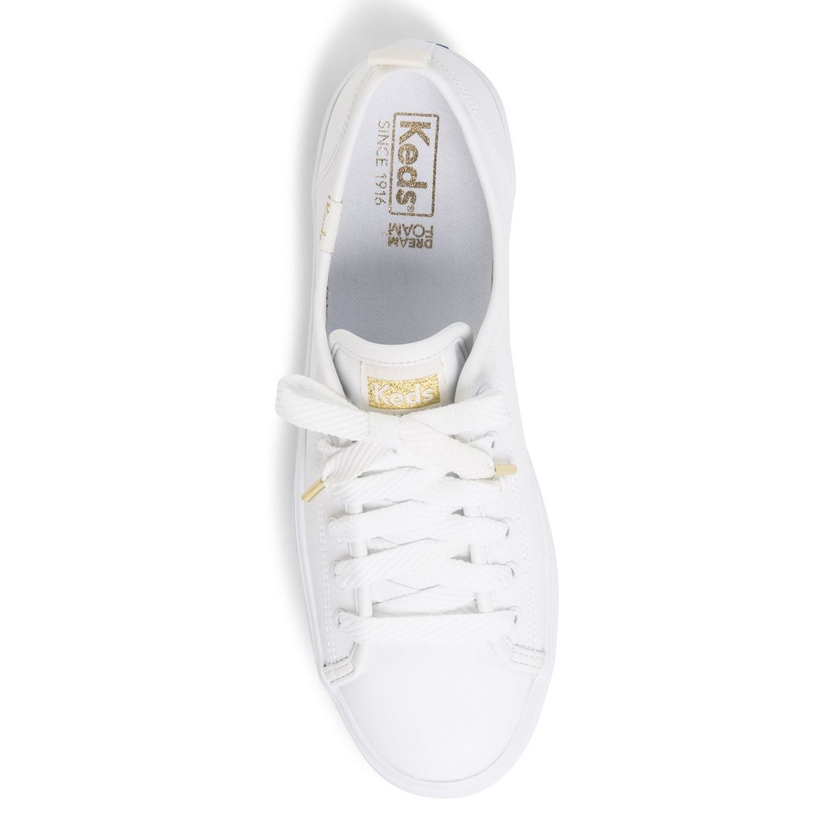 KEDS - Zapatillas Urbanas Mujer Zapatilla Keds Triple Up Leather White Keds