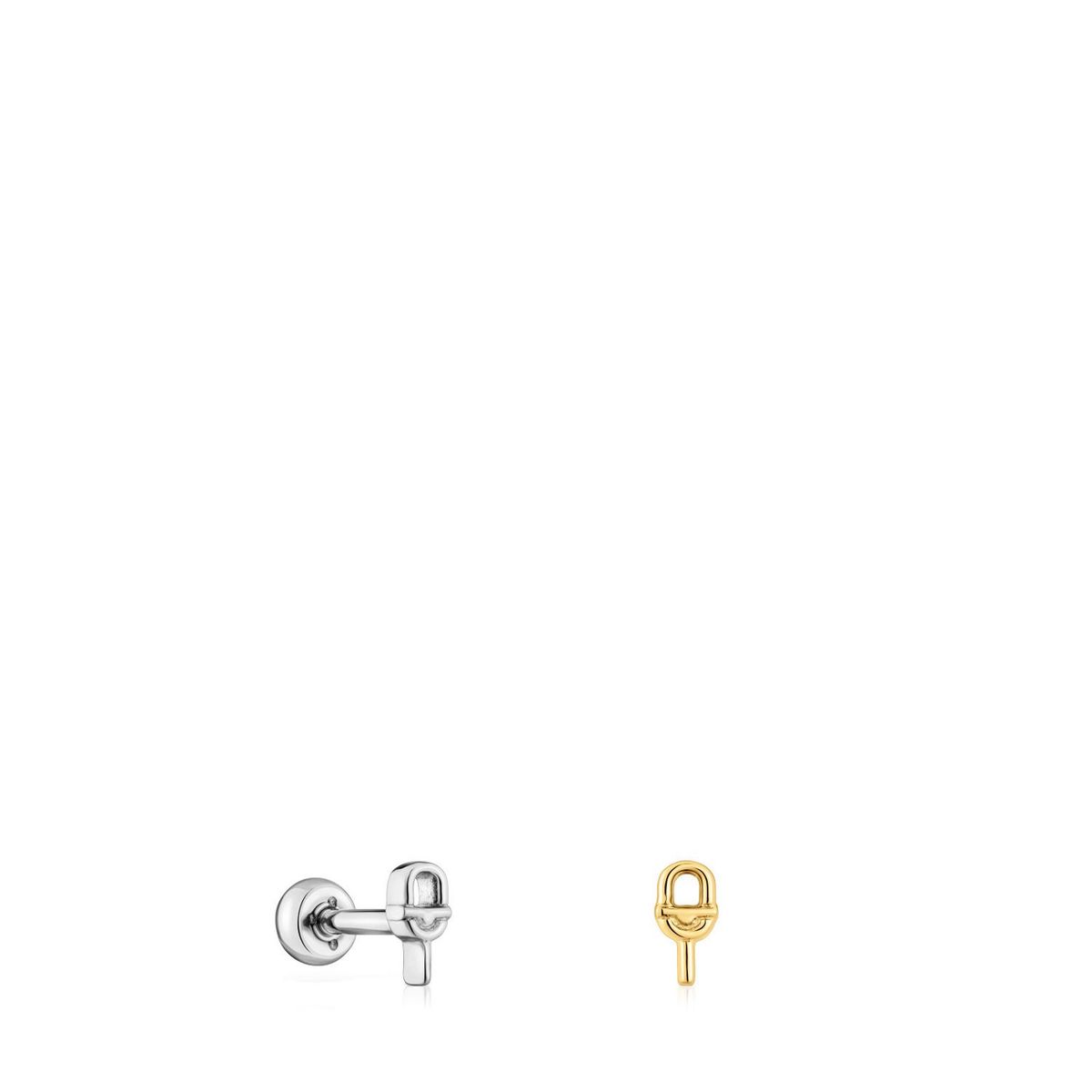 TOUS - Pack 2 Piercing Acero/Acero Ip Gold