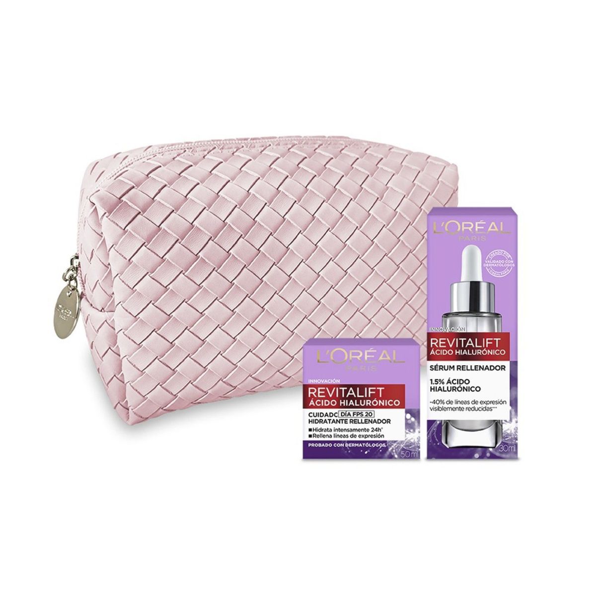 LOREAL PARIS - Set Revitalift Ácido Hialurónico Serum Rostro 30ml + Crema Día 50 Ml L'oréal Paris Skin Care