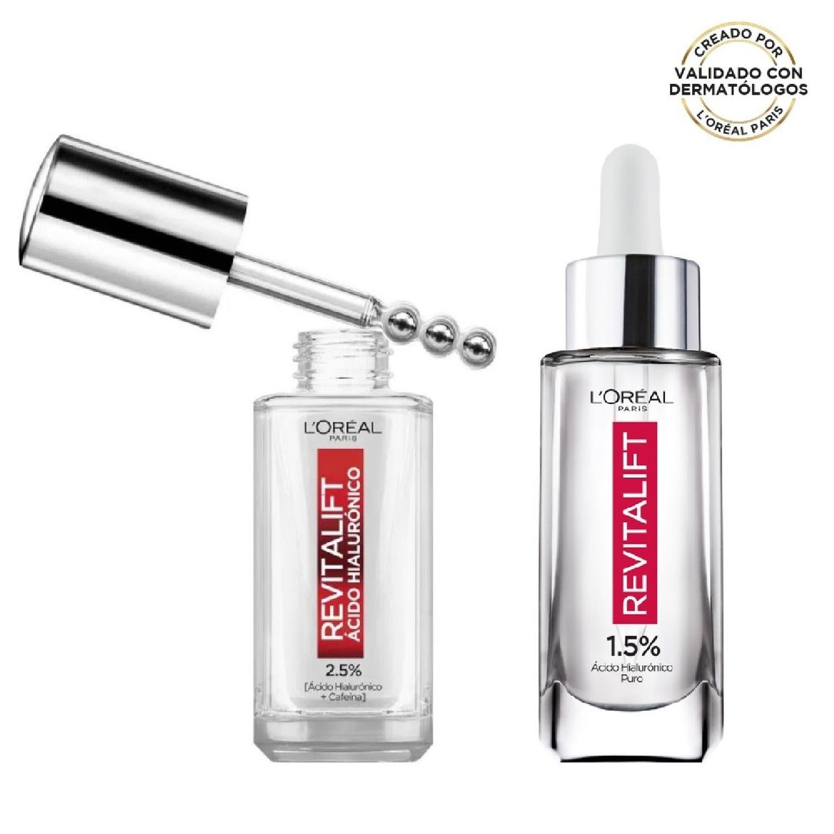 LOREAL PARIS - Set Revitalift Ácido Hialurónico Serum Rostro 30ml + Serum Ojos 20ml L'oréal Paris Skin Care