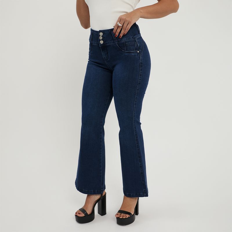 MOSSIMO - Pantalón Jean Flare Mujer Mossimo