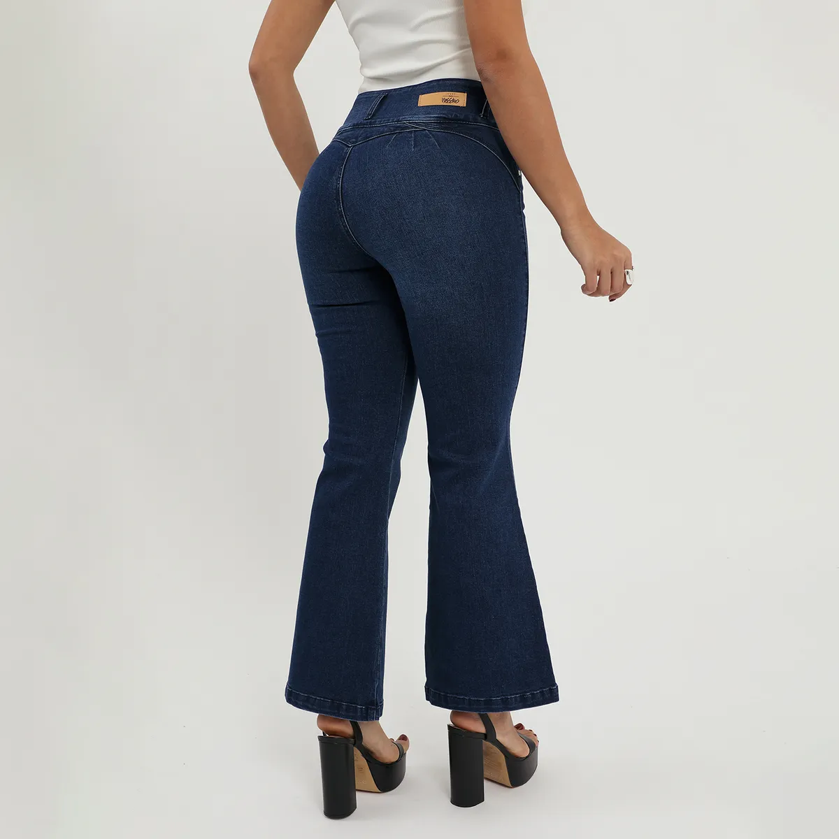 MOSSIMO - Pantalón Jean Flare Mujer Mossimo