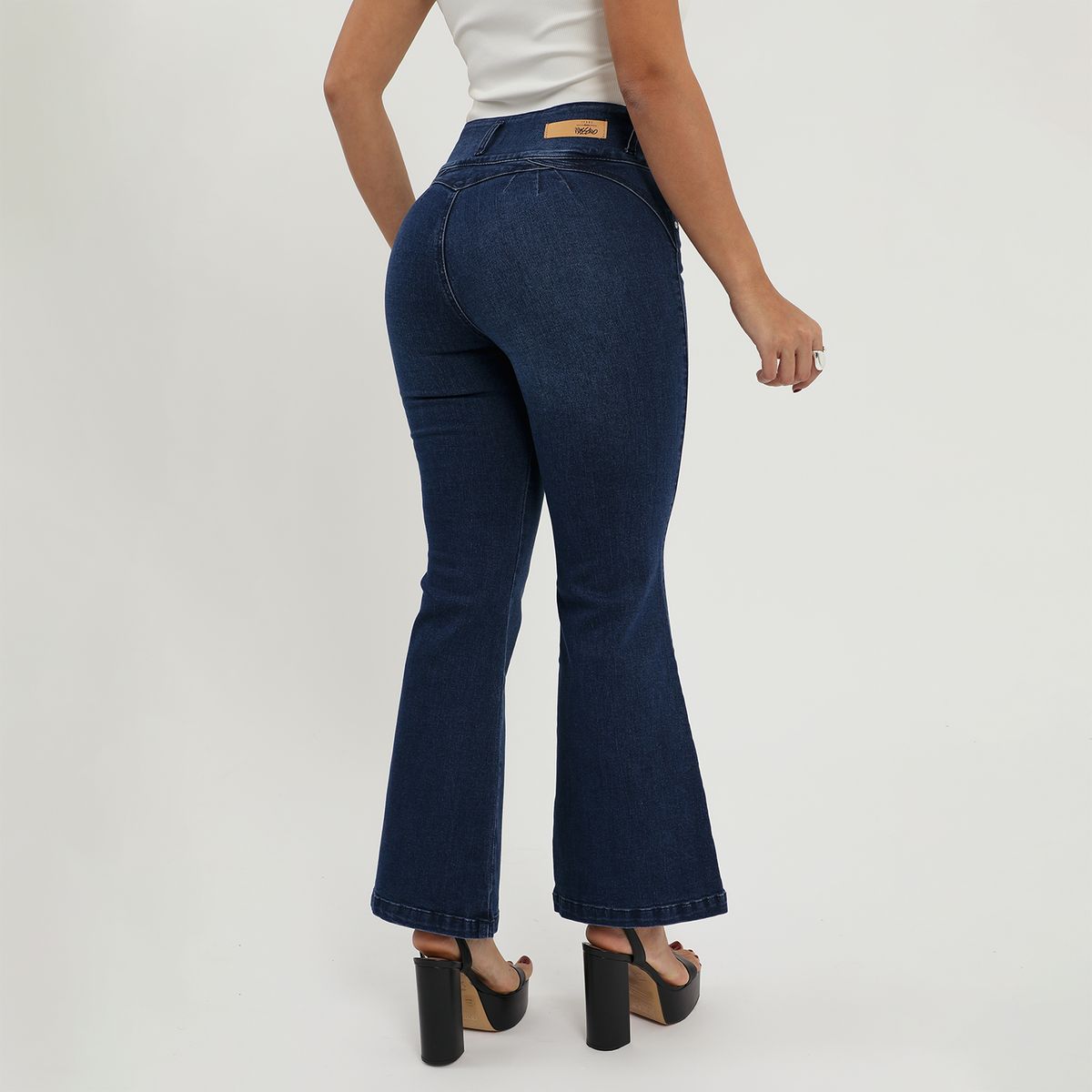 MOSSIMO - Pantalón Jean Flare Mujer Mossimo