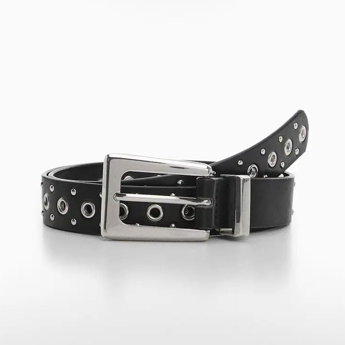 MANGO - Cinturón Tachuelas Hebilla Mango