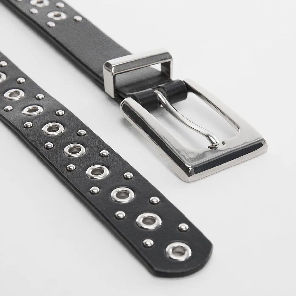 MANGO - Cinturón Tachuelas Hebilla Mango