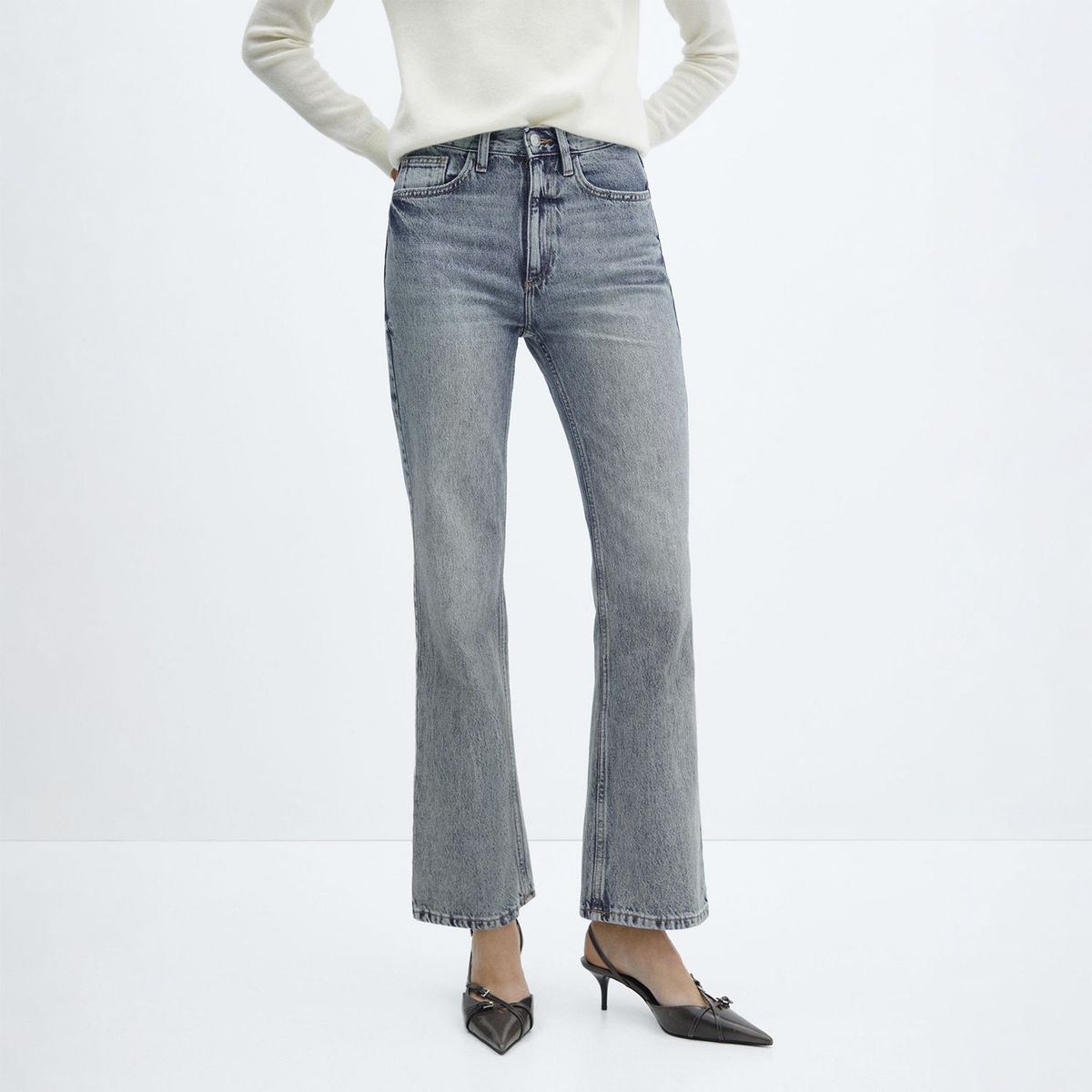 MANGO - Jean Recto Algodón Mujer Mango