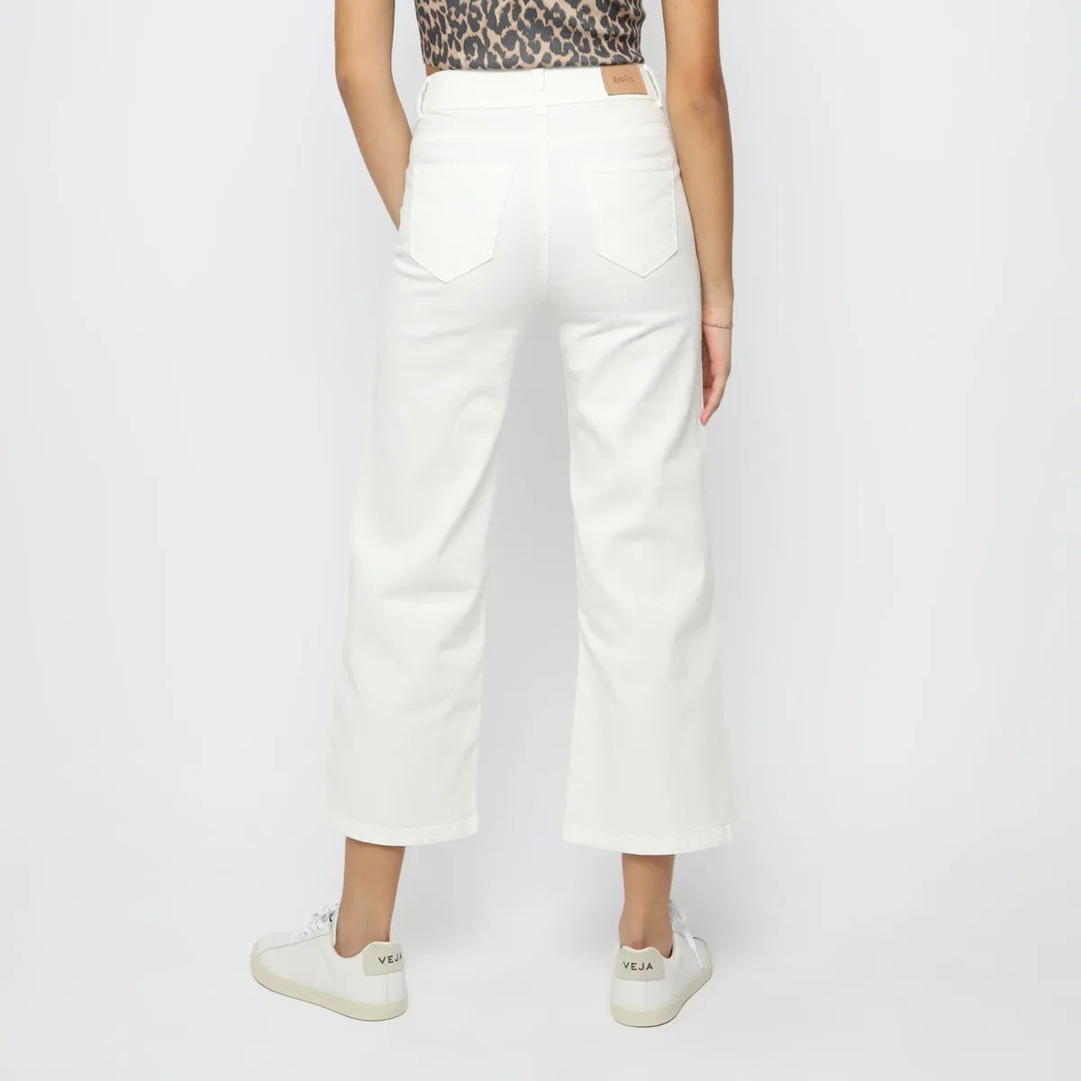 SYBILLA - Jean Wide Leg Tiro Medio Mujer Sybilla