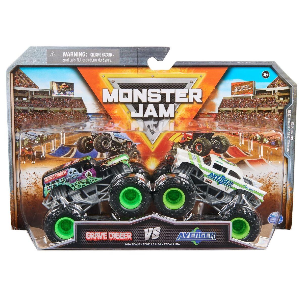 MONSTER JAM - Pack X2 Vehiculos Escala 1:64 Monster Jam