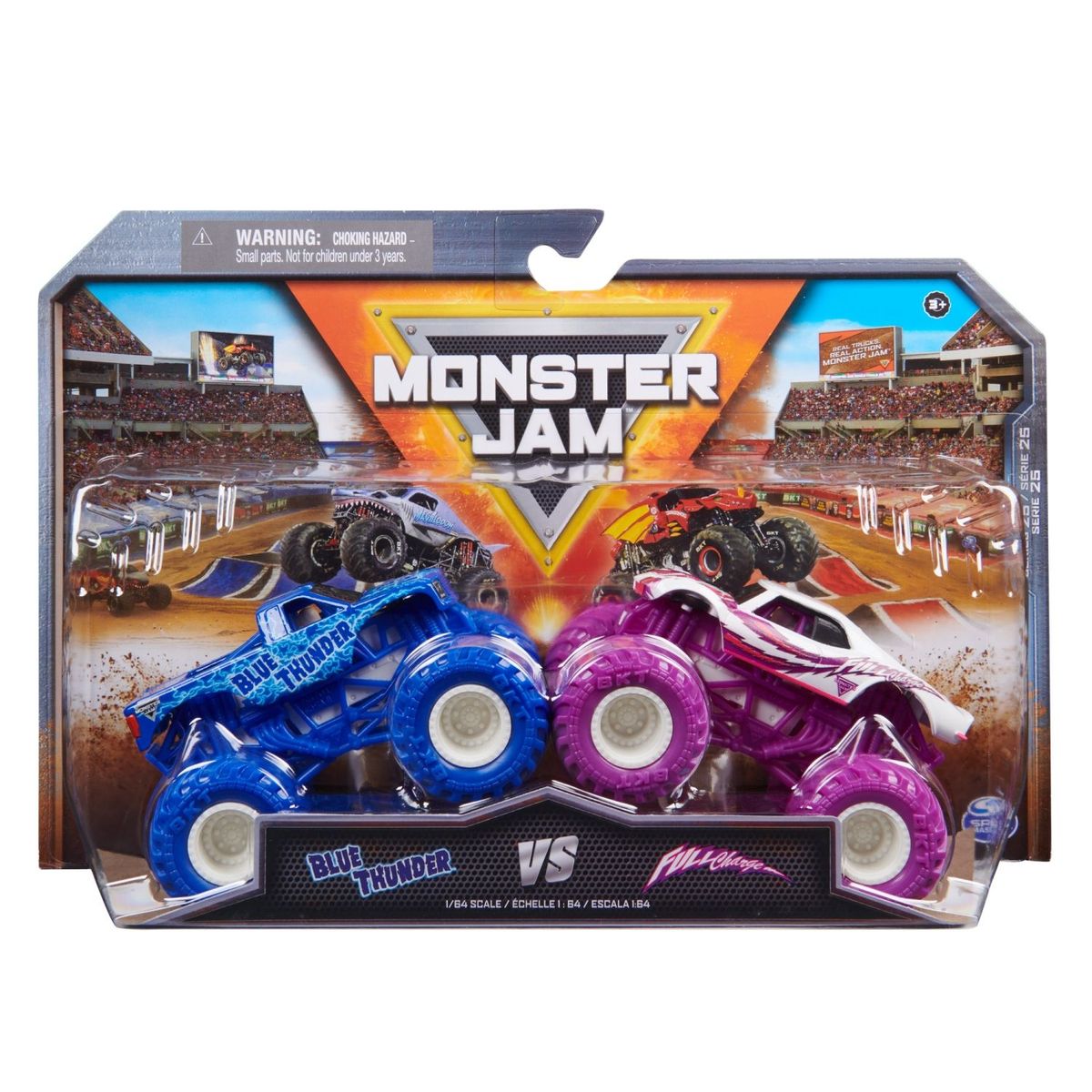 MONSTER JAM - Pack X2 Vehiculos Escala 1:64 Monster Jam