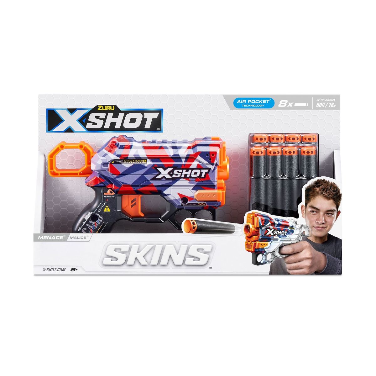 X-SHOT - Lanzador de Dardos Skins Menace X-SHOT