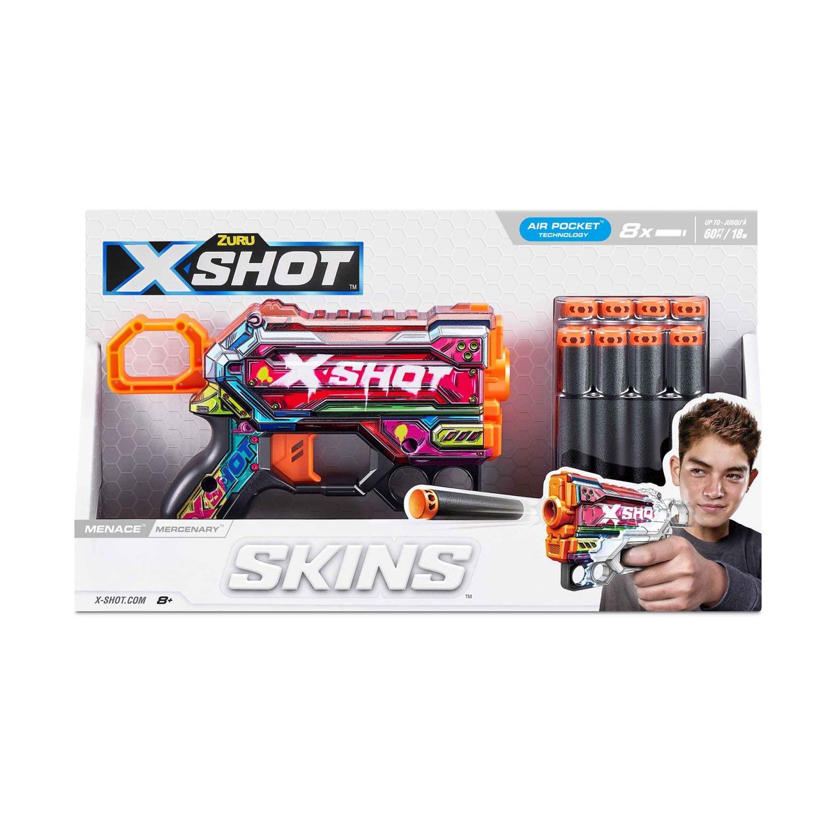 X-SHOT - Lanzador de Dardos Skins Menace X-SHOT