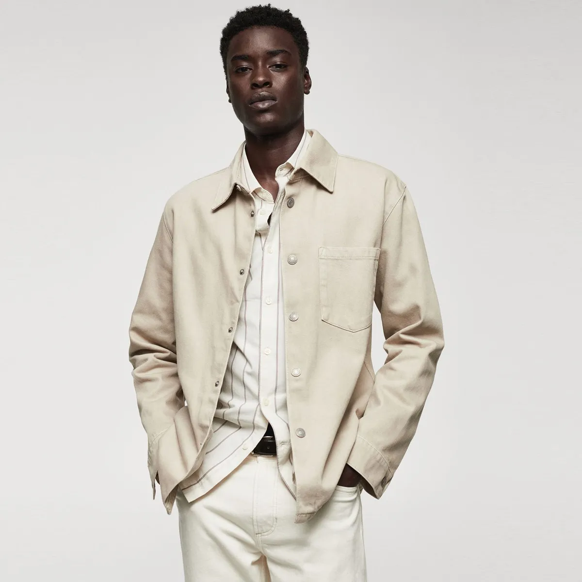 MANGO - Sobrecamisa Hombre Mango