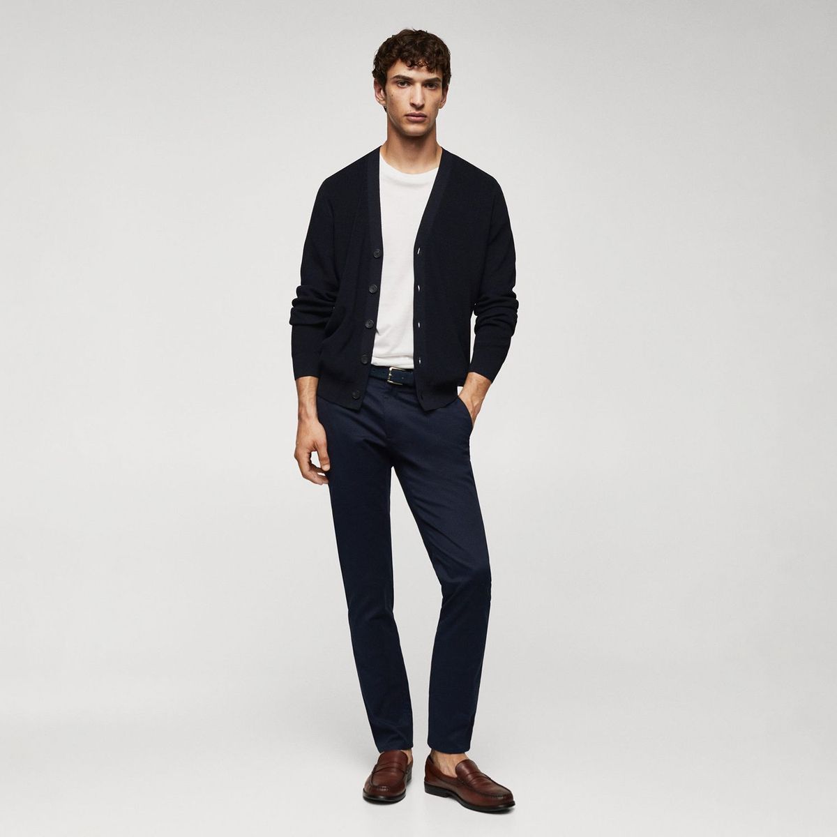 MANGO - Cardigan Casual Hombre Mango