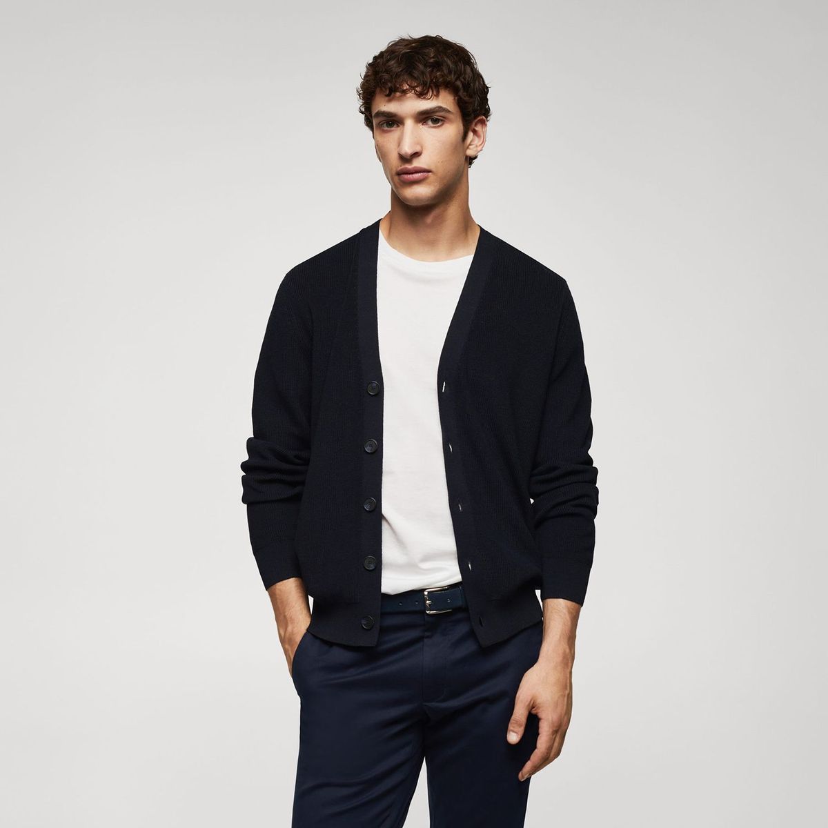 MANGO - Cardigan Casual Hombre Mango