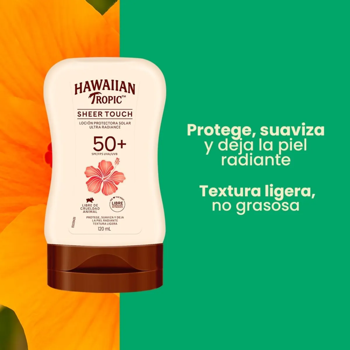 HAWAIIAN TROPIC - Hawaiian Tropic Protector Solar Sheer Touch Fps50+ 120ml