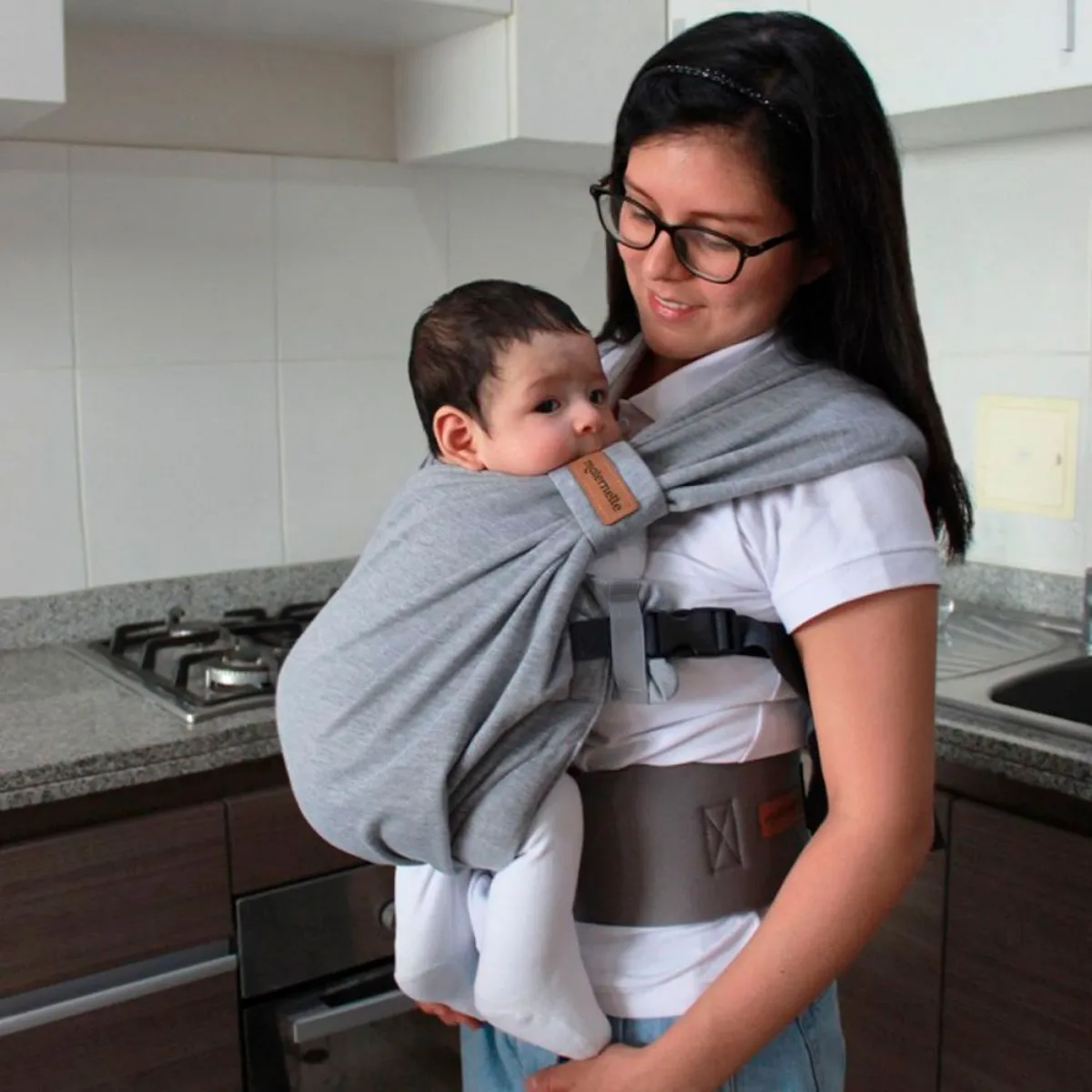 MATERNELLE - Mochila Fular Evolutiva Canguro Bebe Colección Apego