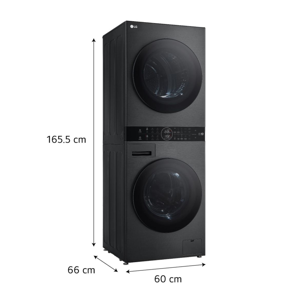 LG - Centro De Lavado WashTower WK14BS6 14/10Kg AI DD Carga Frontal Negro Plateado LG