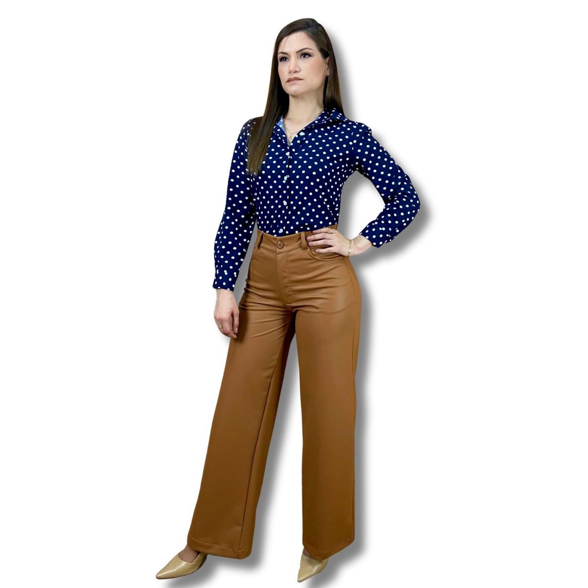 TULULA - Pantalon Cuerina Mujer Tulula