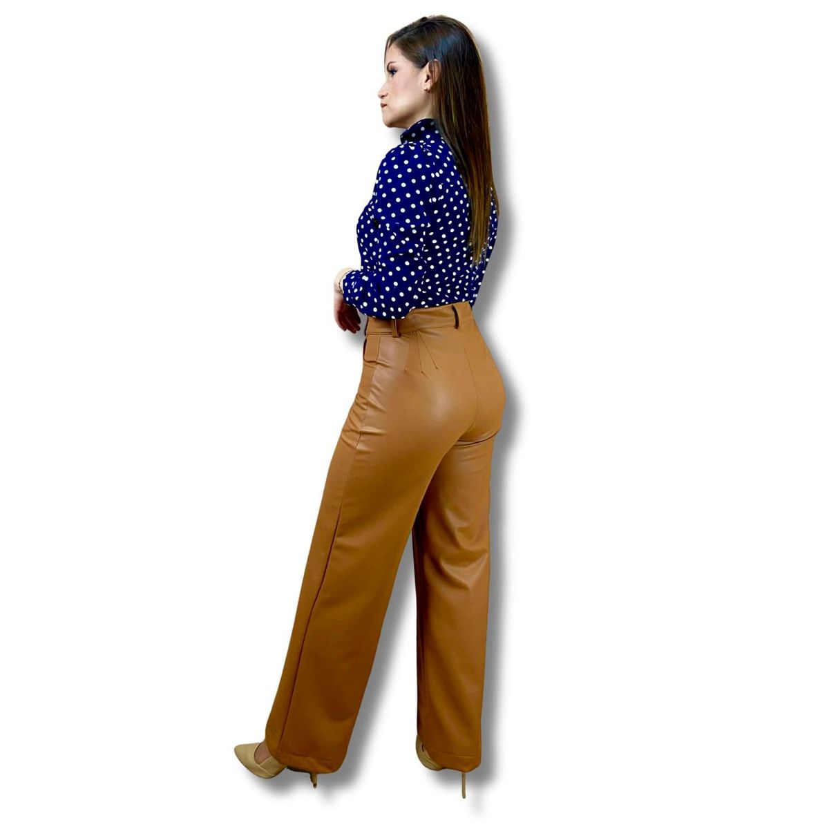 TULULA - Pantalon Cuerina Mujer Tulula