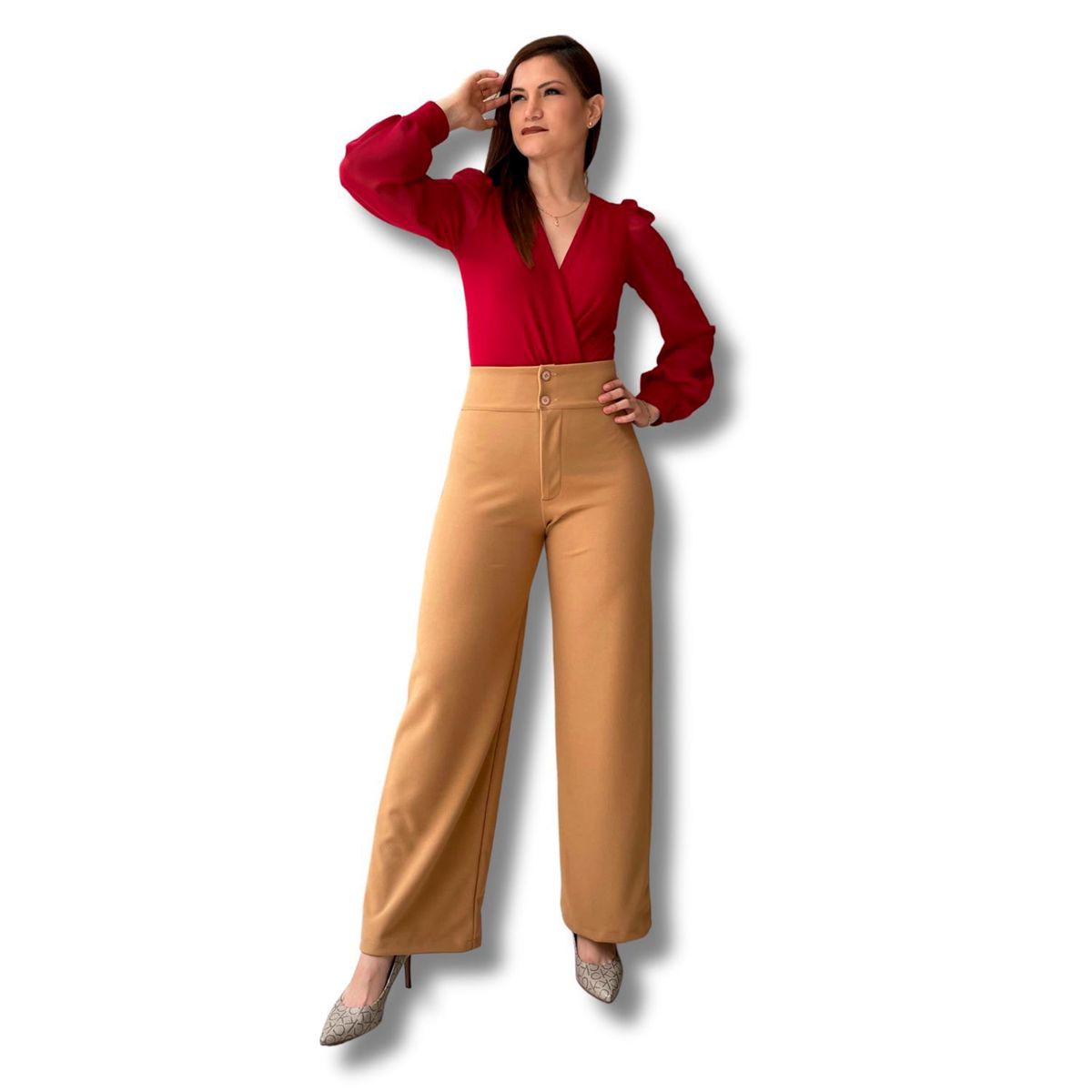 TULULA - Pantalon Palazzo Mujer Tulula