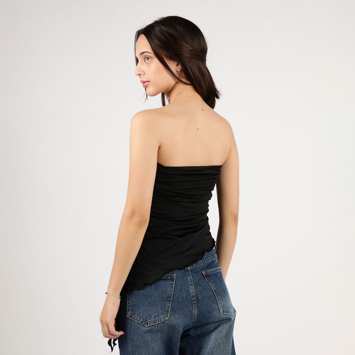 SYBILLA - Top Straples Asimetrico Mujer Sybilla