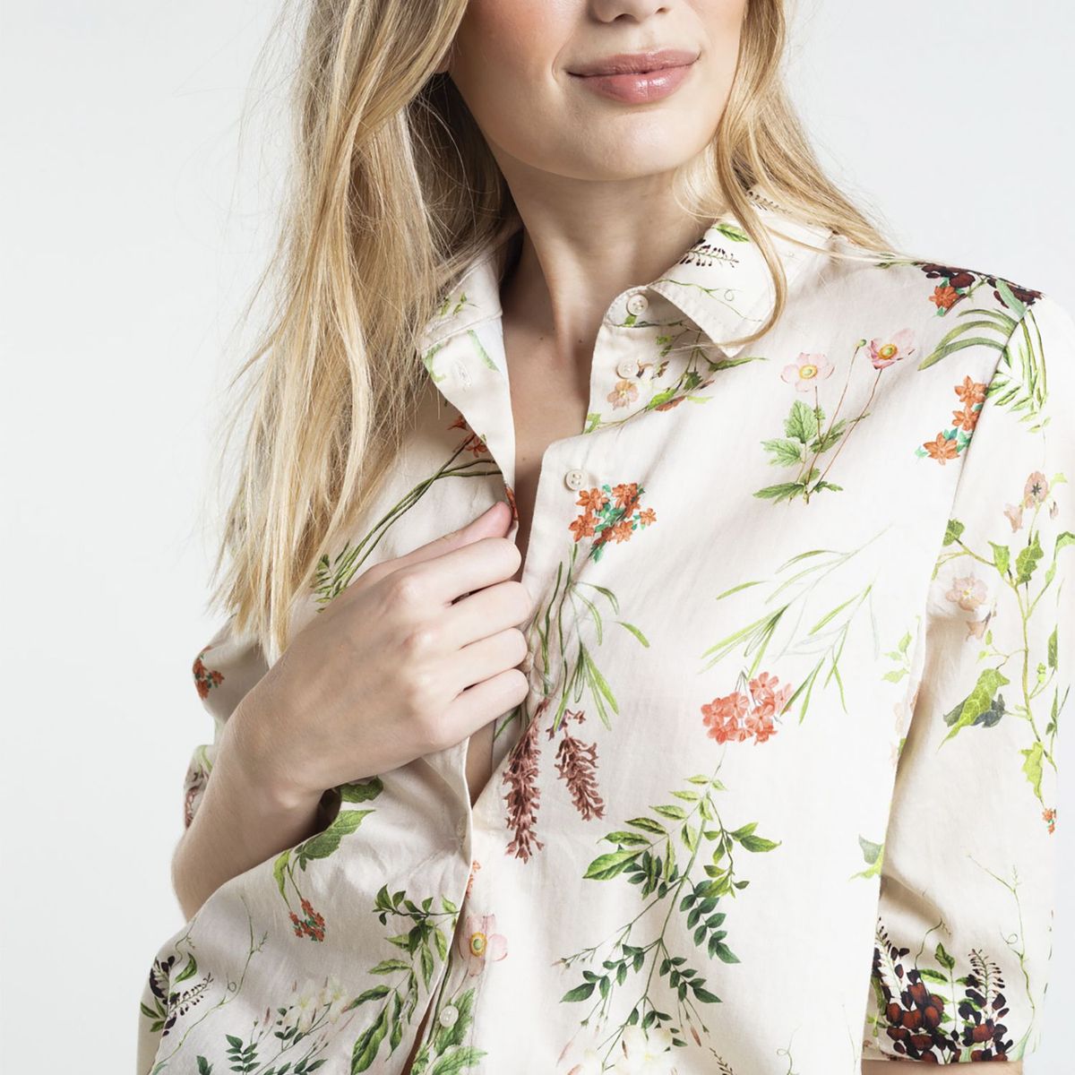 NAF NAF - Blusa Manga Corta Mujer Naf Naf