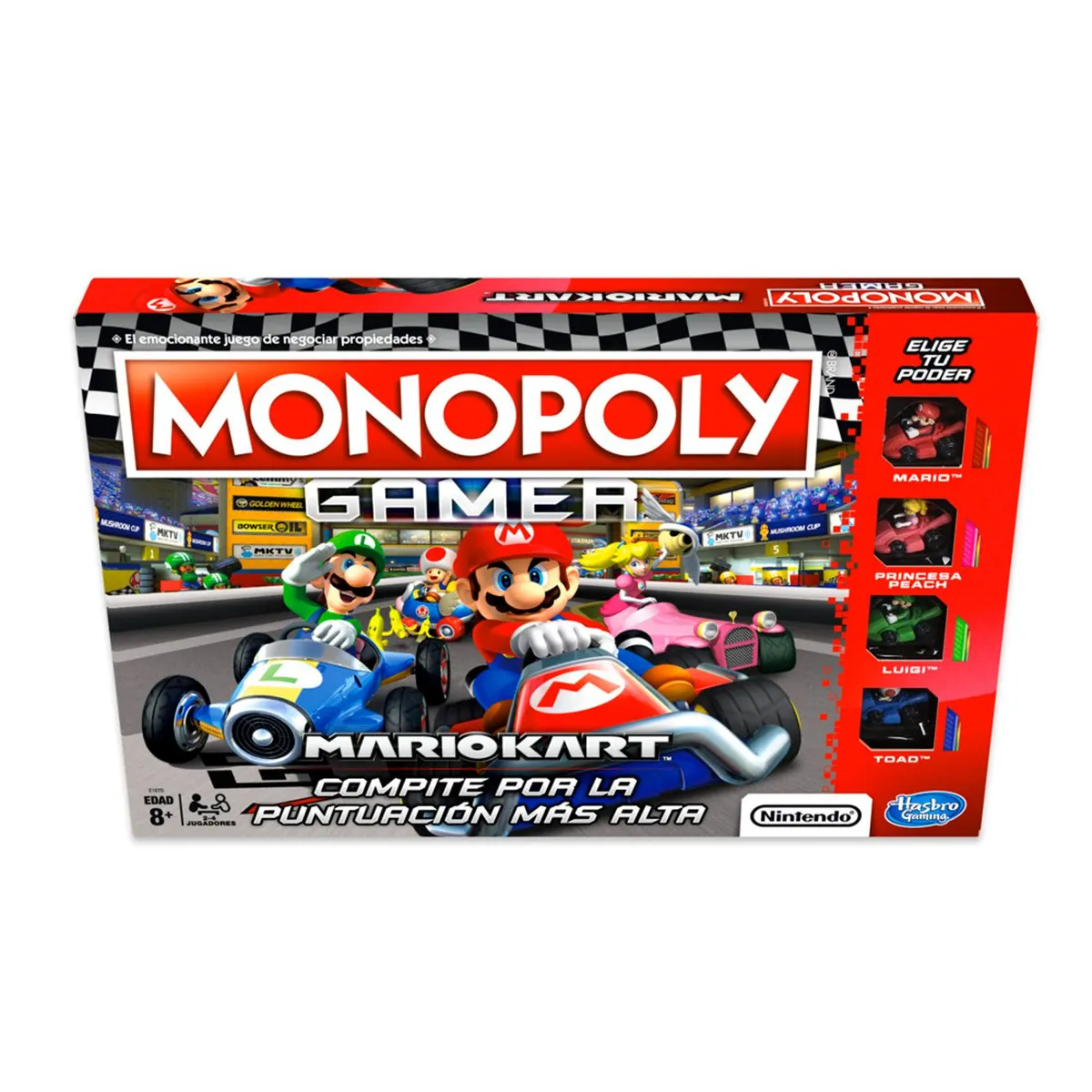 MONOPOLY - Juego De Mesa Mario Kart Monopoly Carreras