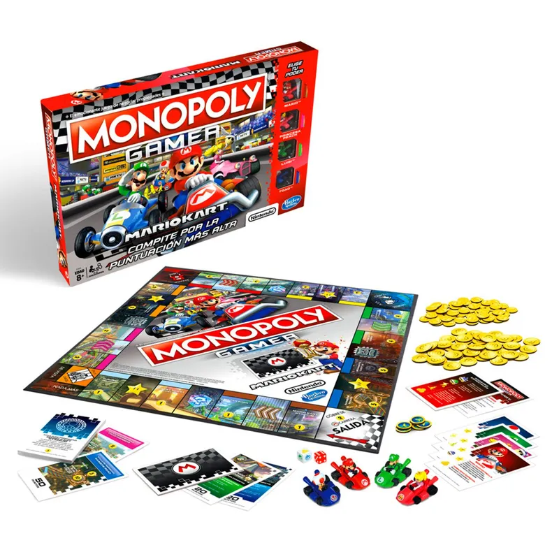 MONOPOLY - Juego De Mesa Mario Kart Monopoly Carreras