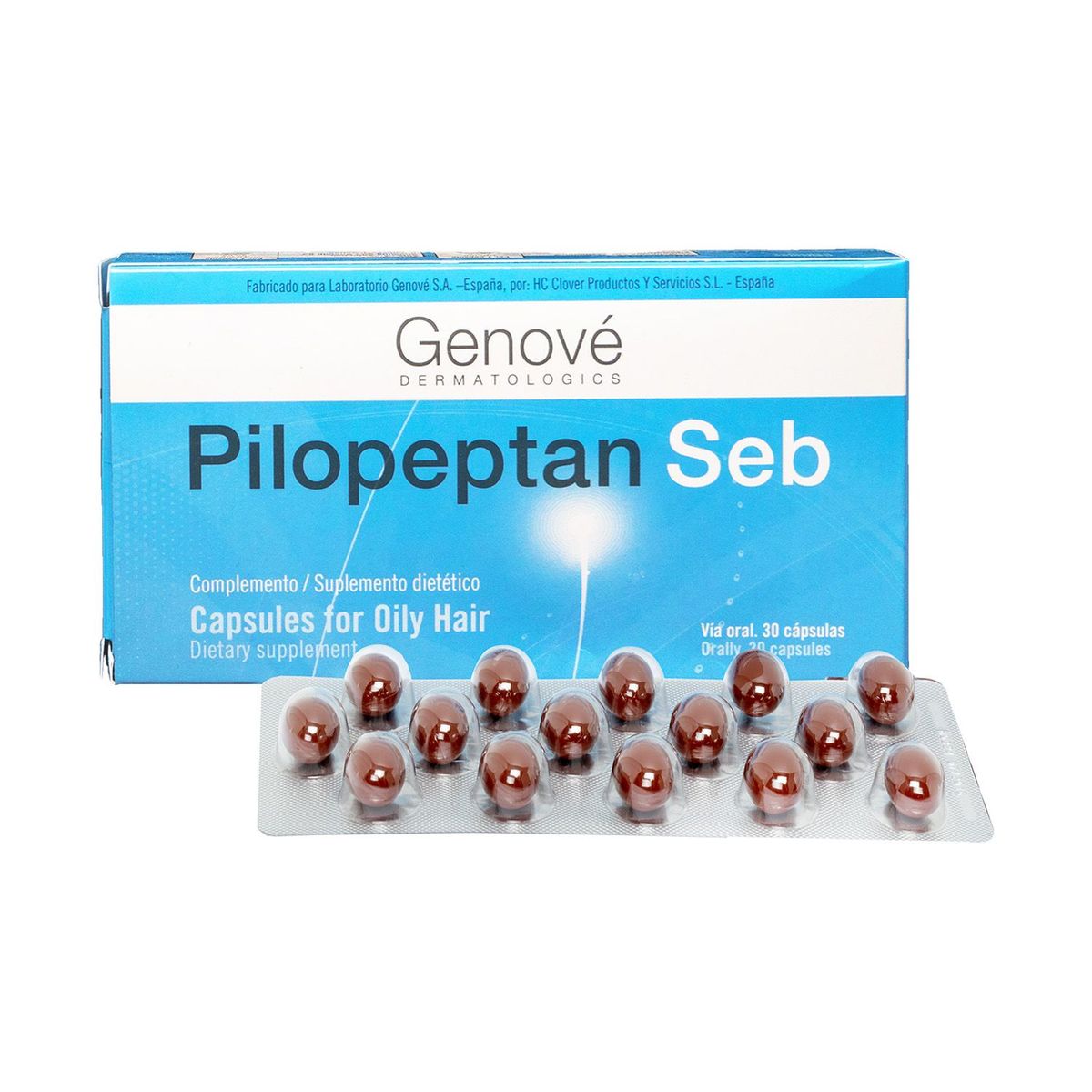 PILOPEPTAN - Pilopeptan Seb 30 Cápsulas