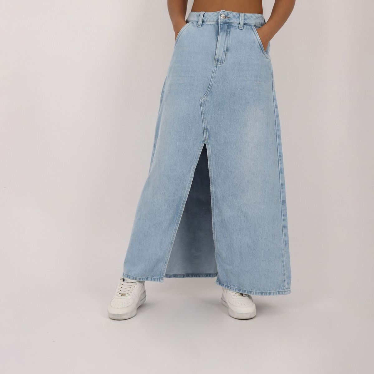 KAYRA POBLET - Falda Jean Mujer Larga