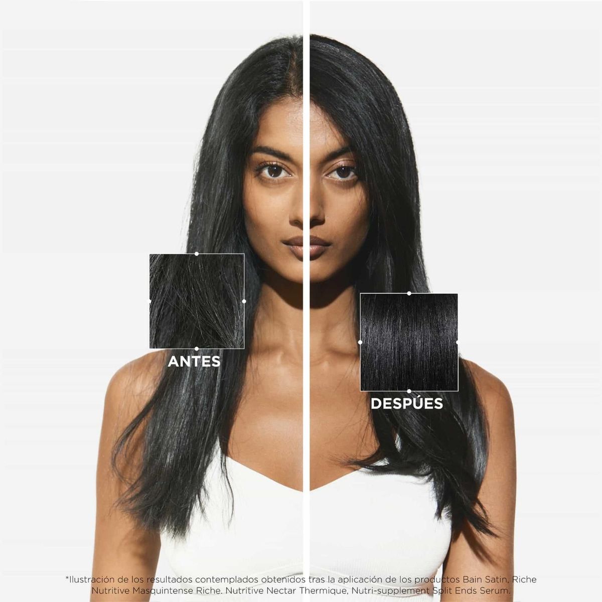 KERASTASE - Shampoo Bain Satin Riche Kérastase Nutritive Nutrición Intensa Del Cabello 500ml