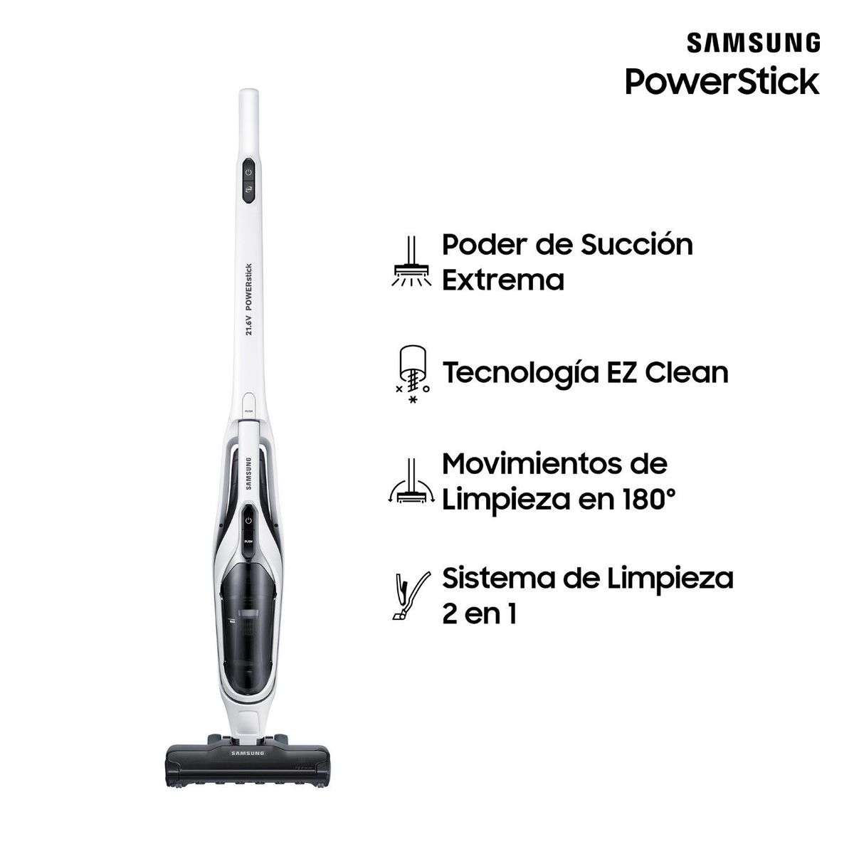 SAMSUNG - Aspiradora Powerstick 2 En 1 170W